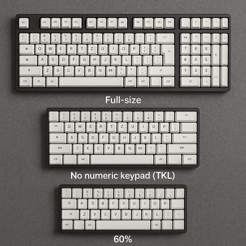 Size Matters: 60% vs. TKL vs. Full-Size – Which Keyboard Layout is Right for You?